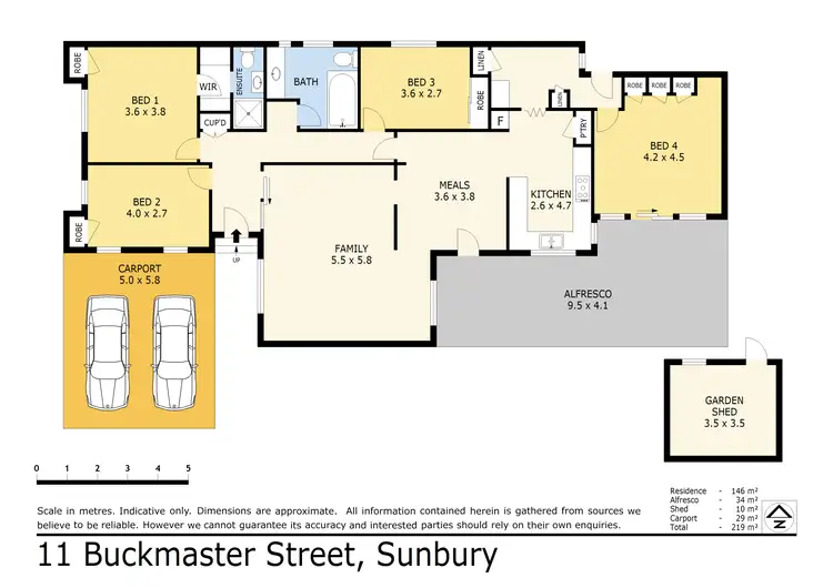 Floorplan of Homely house listing, 11 Buckmaster Street, Sunbury VIC 3429