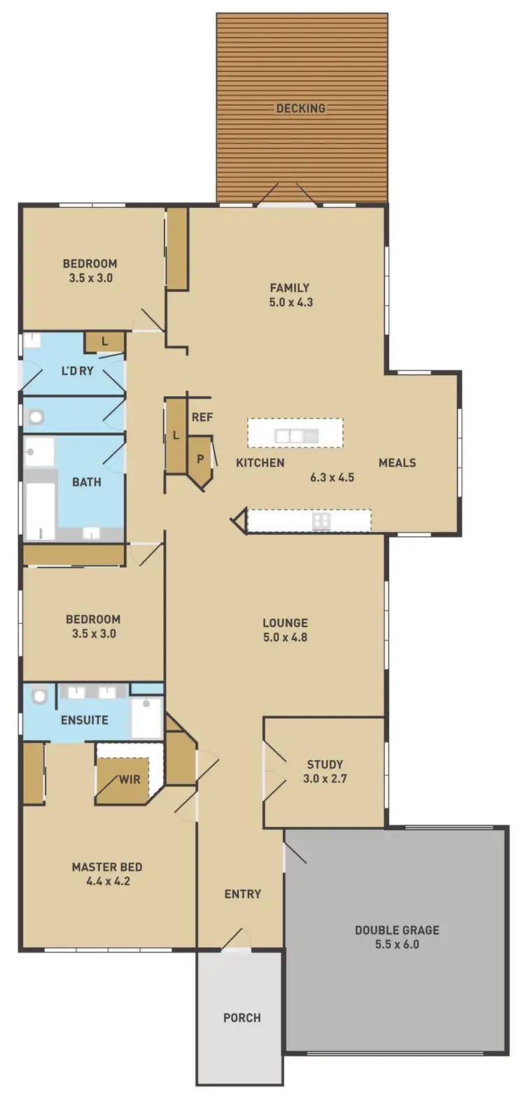 Floorplan of Homely house listing, 27 Bushy Park Avenue, Caroline Springs VIC 3023