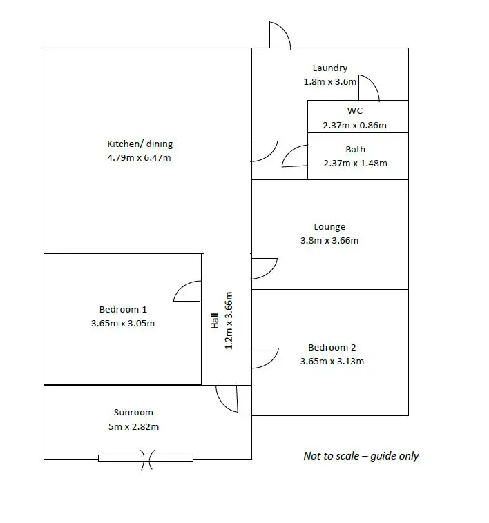 Floorplan of Homely house listing, 11 Davenport Street, Robe SA 5276