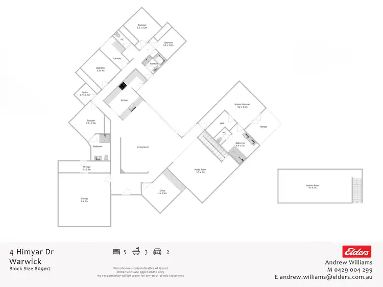 Floorplan of Homely house listing, 4 Himyar Drive, Warwick QLD 4370