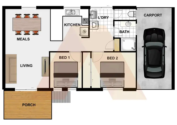 Floorplan of Homely house listing, 4 Cedar Drive, Stapylton QLD 4207