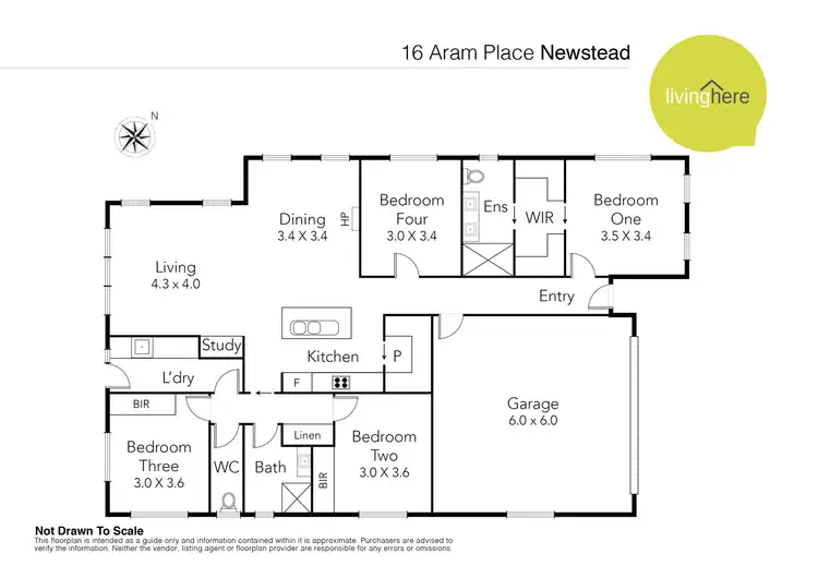 Floorplan of Homely house listing, 16 Aram Place, Newstead TAS 7250