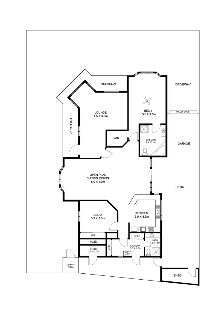 Floorplan of Homely house listing, 2/1 Angus Court, Henley Beach SA 5022