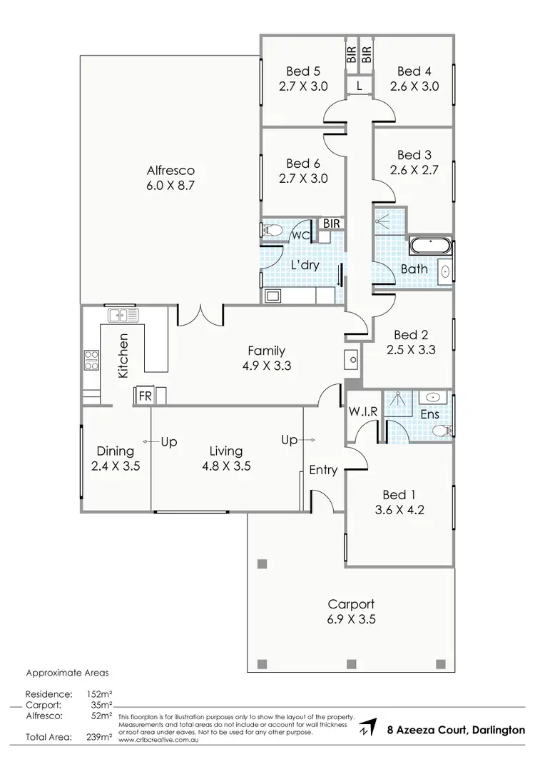 Floorplan of Homely house listing, 8 Azeeza Court, Darlington WA 6070
