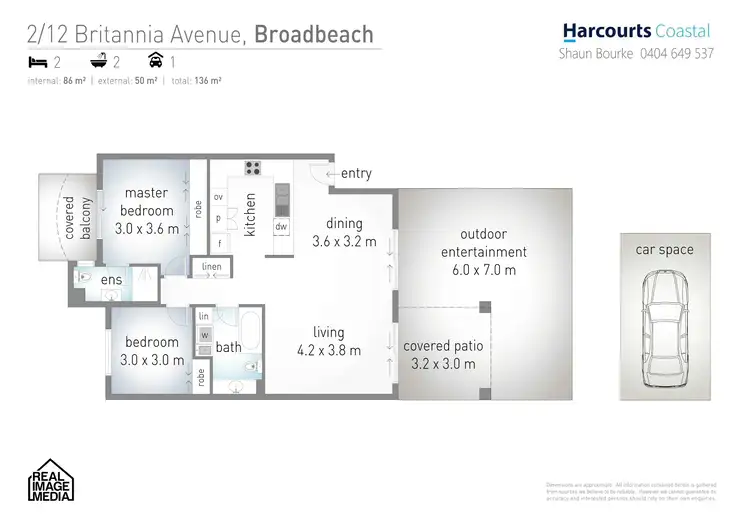 Floorplan of Homely apartment listing, 2/12-14 Britannia Avenue, Broadbeach QLD 4218
