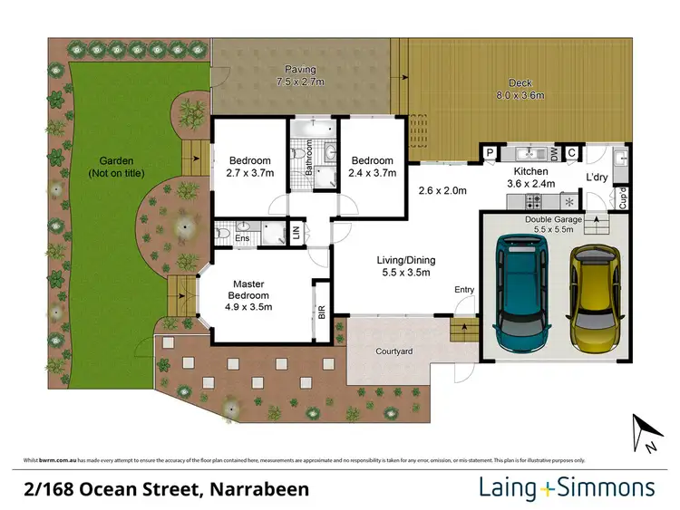 Floorplan of Homely townhouse listing, 2/168 Ocean Street, Narrabeen NSW 2101
