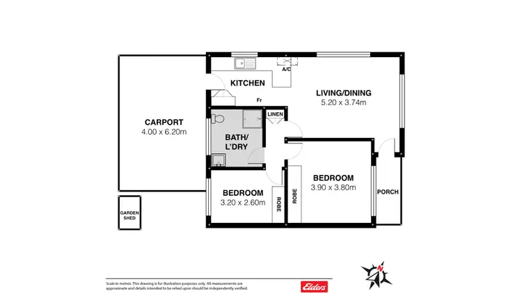 Floorplan of Homely unit listing, 1 / 23 GILES STREET, Encounter Bay SA 5211