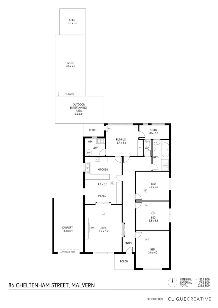 Floorplan of Homely house listing, 86 Cheltenham Street, Malvern SA 5061