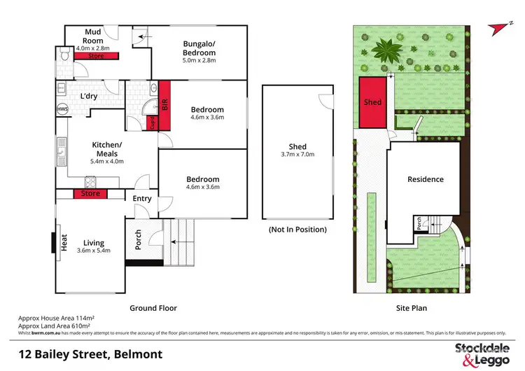 Floorplan of Homely house listing, 12 Bailey Street, Belmont VIC 3216