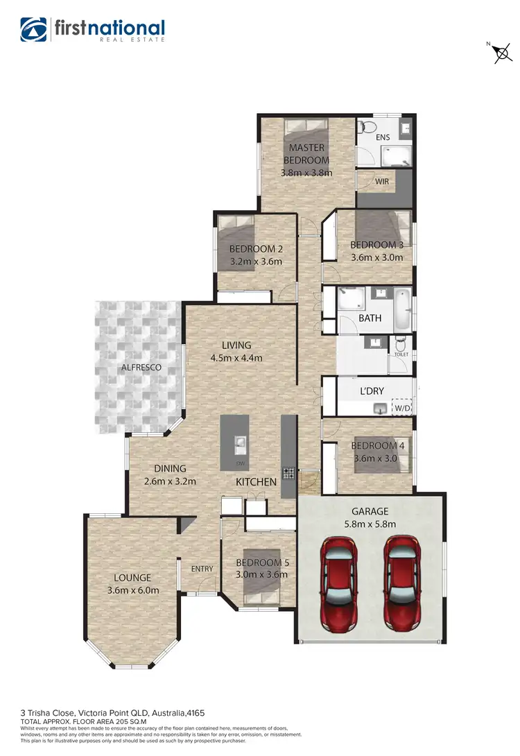 Floorplan of Homely house listing, 3 Trisha Close, Victoria Point QLD 4165