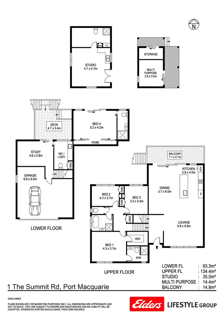 Floorplan of Homely house listing, 1 The Summit Road, Port Macquarie NSW 2444