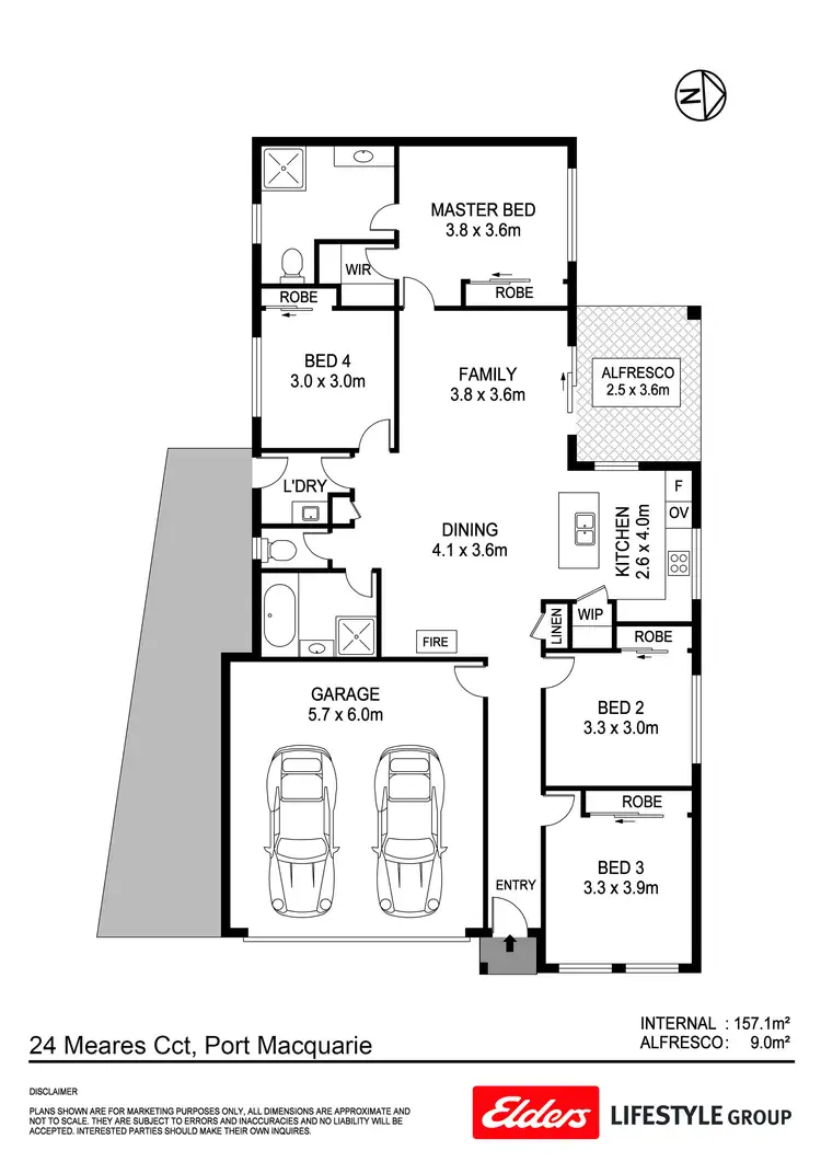 Floorplan of Homely house listing, 24 Meares Circuit, Thrumster NSW 2444