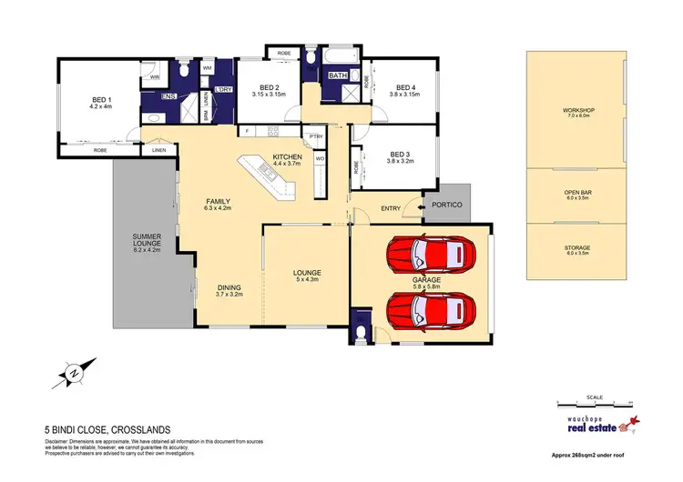 Floorplan of Homely house listing, 5 Bindi Close, Wauchope NSW 2446