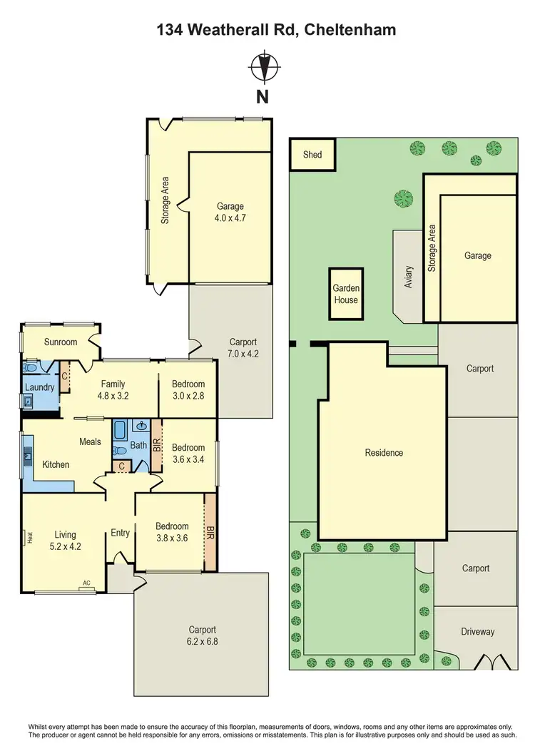 Floorplan of Homely house listing, 134 Weatherall Road, Cheltenham VIC 3192