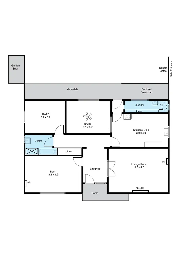 Floorplan of Homely house listing, 25 Warwick Street, Enfield SA 5085