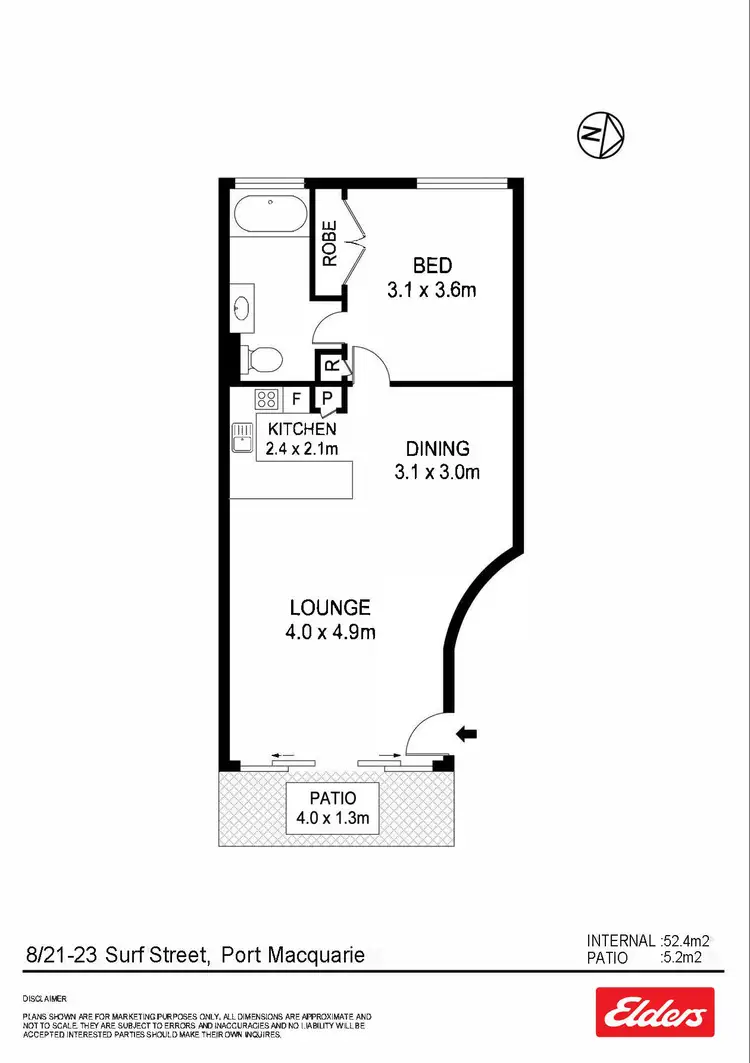 Floorplan of Homely unit listing, 8/21-23 Surf Street, Port Macquarie NSW 2444