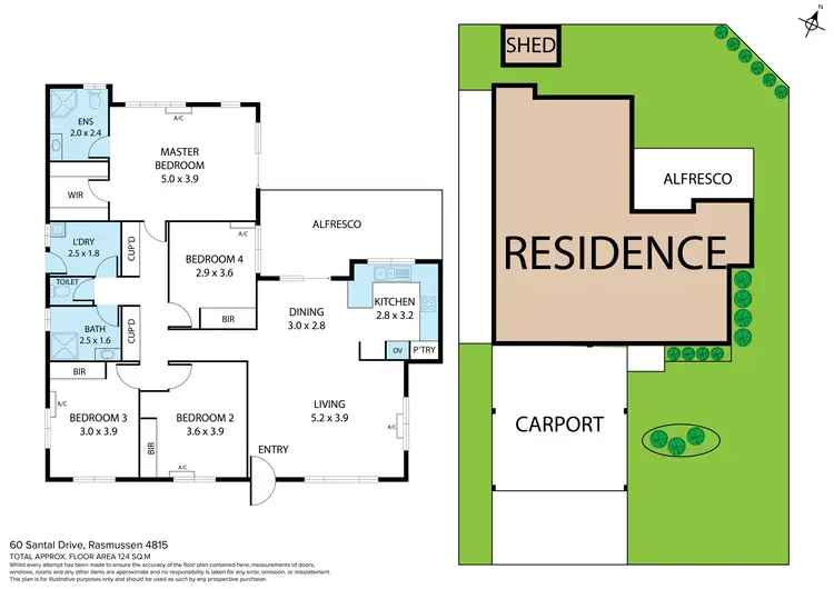 Floorplan of Homely house listing, 60 Santal Drive, Rasmussen QLD 4815