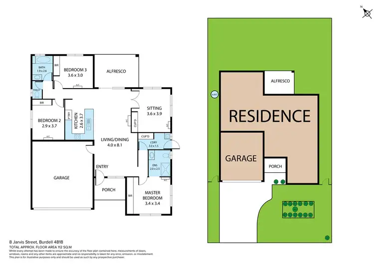 Floorplan of Homely house listing, 8 Jarvis Street, Burdell QLD 4818