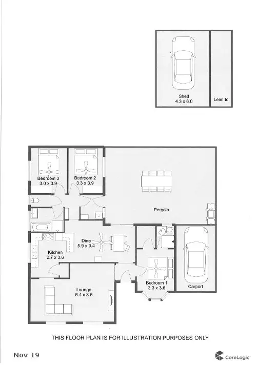 Floorplan of Homely house listing, 15 FORDHAM AVENUE, Naracoorte SA 5271