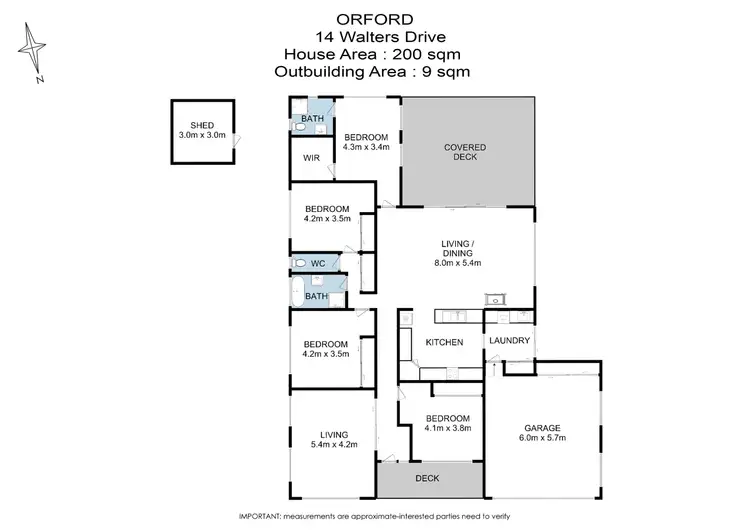 Floorplan of Homely house listing, 14 Walters Drive, Orford TAS 7190