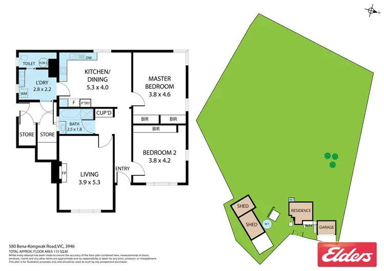 Floorplan of Homely rural property listing, 580 BENA-KONGWAK ROAD, Bena VIC 3946