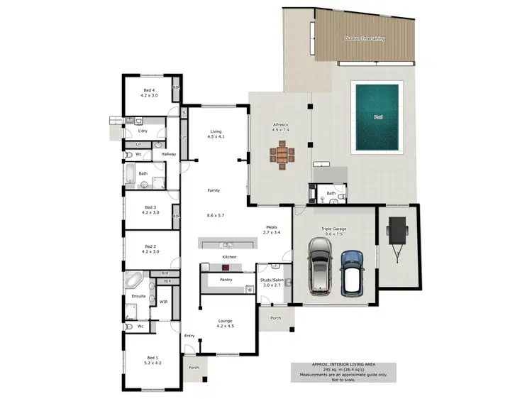 Floorplan of Homely house listing, 22 Stableford Place, Wodonga VIC 3690