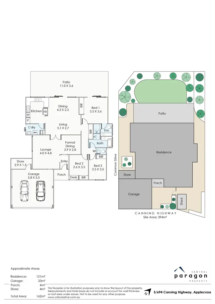 Floorplan of Homely villa listing, 5/694 Canning Highway, Applecross WA 6153