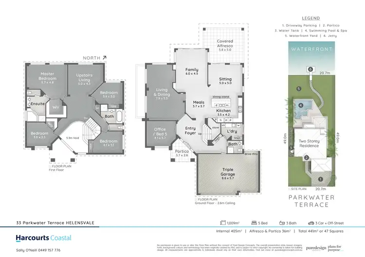 Floorplan of Homely house listing, 33 Parkwater Terrace, Helensvale QLD 4212