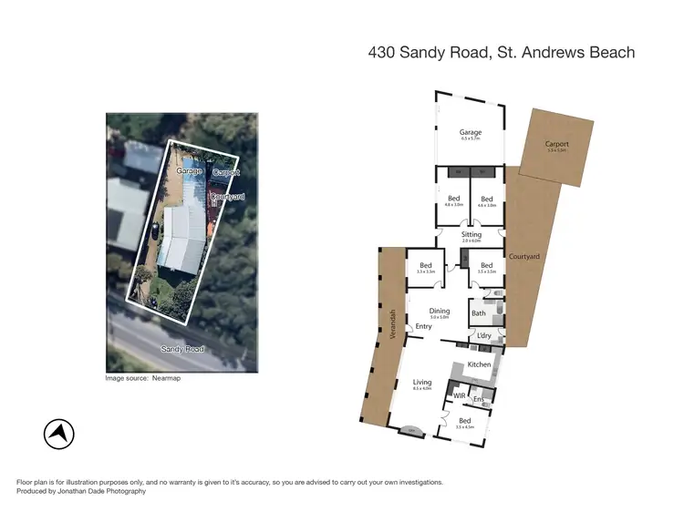 Floorplan of Homely house listing, 430 Sandy Rd, St Andrews Beach VIC 3941