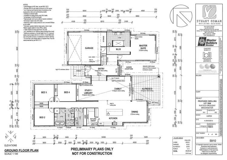 Floorplan of Homely house listing, 15 Rufous Crescent, Brookwater QLD 4300