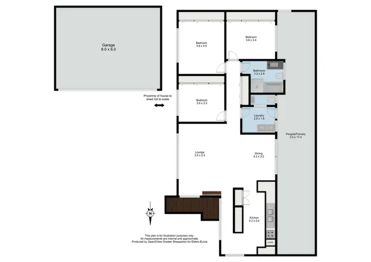 Floorplan of Homely house listing, 108 Kennedy Street, Euroa VIC 3666