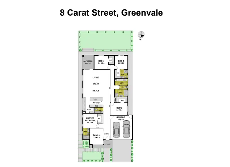 Floorplan of Homely house listing, 8 Carat Street, Greenvale VIC 3059