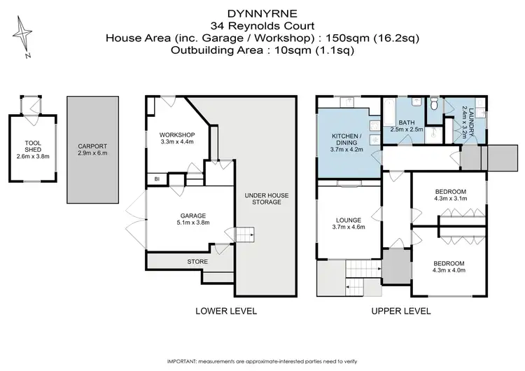 Floorplan of Homely house listing, 34 Reynolds Court, Dynnyrne TAS 7005
