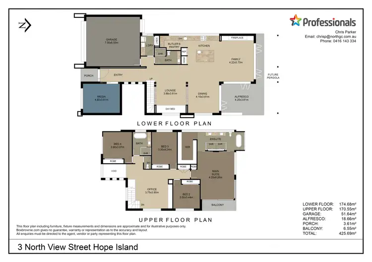 Floorplan of Homely house listing, 3 North View Street, Hope Island QLD 4212