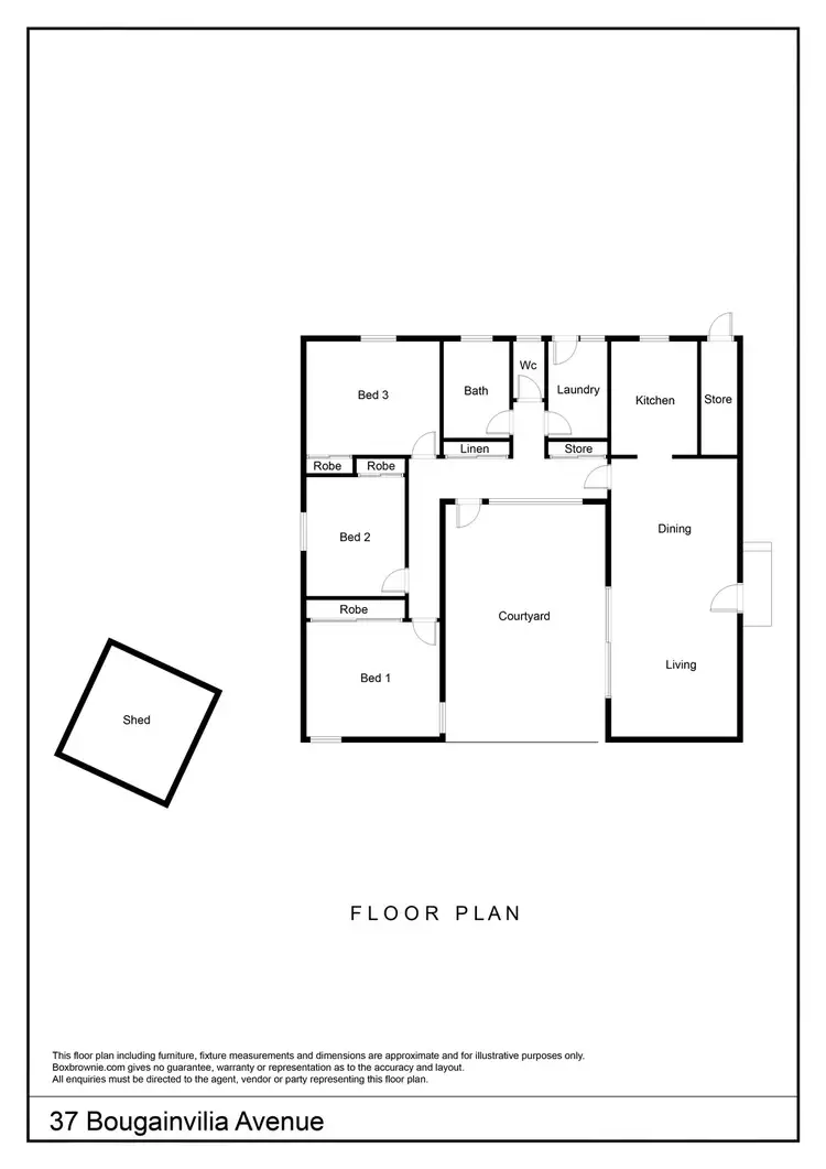 Floorplan of Homely house listing, 37 Bougainvilia Avenue, East Side NT 870