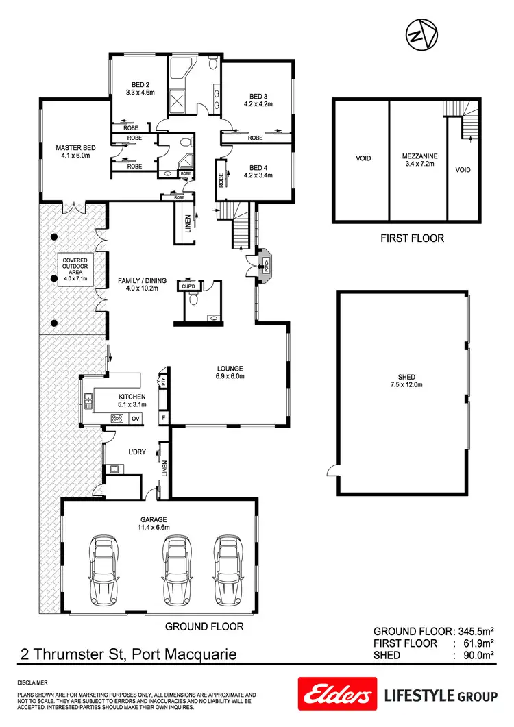 Floorplan of Homely house listing, 2 Thrumster Street, Thrumster NSW 2444
