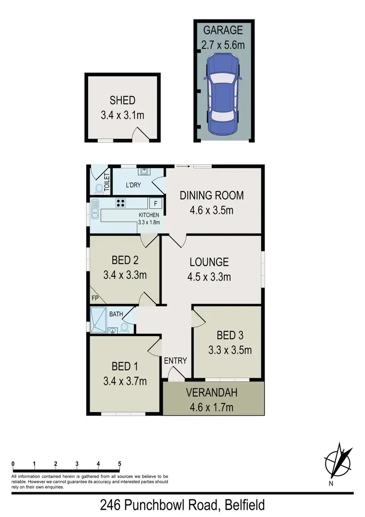 Floorplan of Homely house listing, 246 Punchbowl Road, Belfield NSW 2191