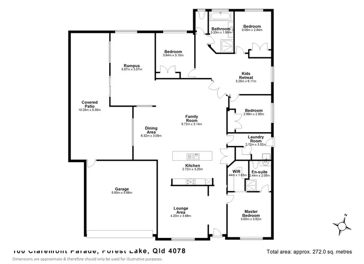 Floorplan of Homely house listing, 100 Claremont Parade, Forest Lake QLD 4078