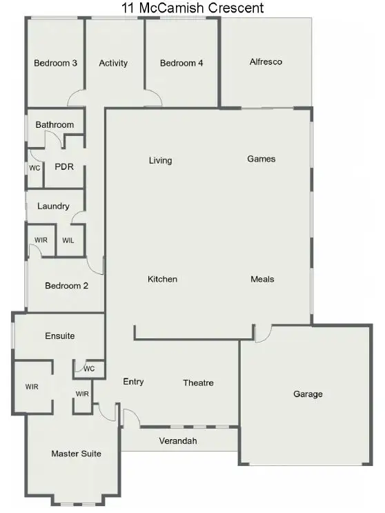 Floorplan of Homely house listing, 11 McCamish Crescent, Collie WA 6225
