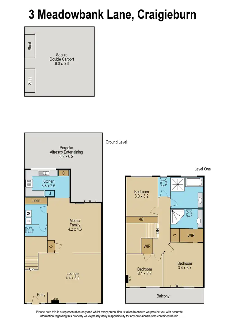 Floorplan of Homely house listing, 3 Meadowbank Lane, Craigieburn VIC 3064
