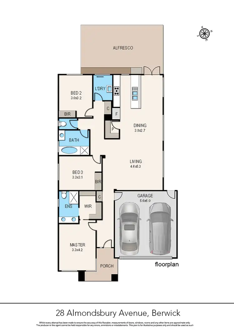 Floorplan of Homely house listing, 28 Almondsbury Avenue, Berwick VIC 3806