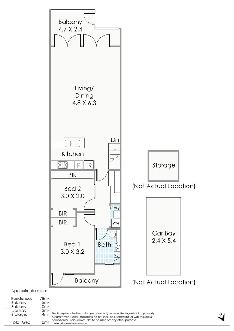 Floorplan of Homely apartment listing, 3/207 Bulwer Street, Perth WA 6000