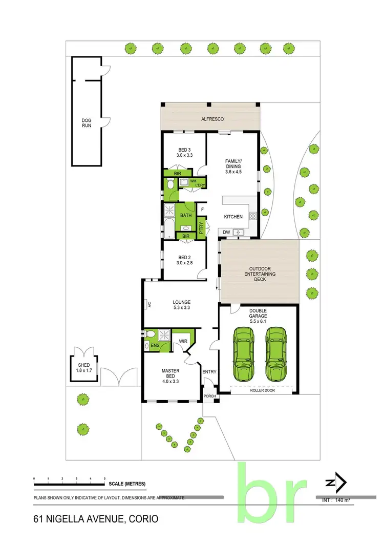 Floorplan of Homely house listing, 61 Nigella Ave, Corio VIC 3214
