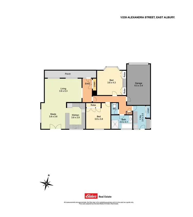 Floorplan of Homely house listing, 1/239 Alexandra Street, East Albury NSW 2640