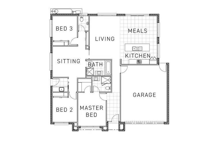 Floorplan of Homely house listing, 1 Leitrim Street, Alfredton VIC 3350