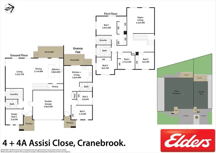 Floorplan of Homely house listing, 4 & 4A Assisi Close, Cranebrook NSW 2749