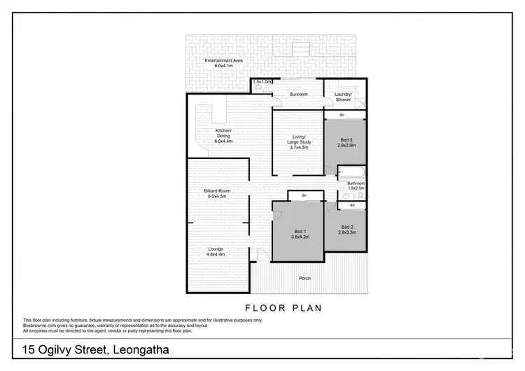Floorplan of Homely house listing, 15 Ogilvy Street, Leongatha VIC 3953