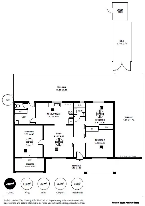 Floorplan of Homely house listing, 1 Russell Street, Tailem Bend SA 5260