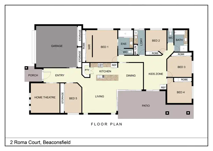 Floorplan of Homely house listing, 2 Roma Court, Beaconsfield QLD 4740