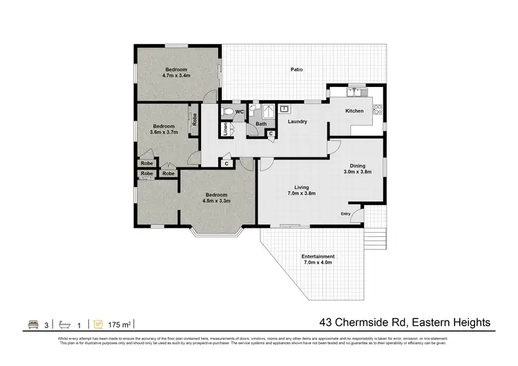 Floorplan of Homely house listing, 43 Chermside Road, Eastern Heights QLD 4305